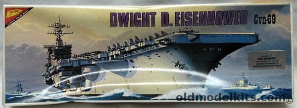 Nichimo 1/1109 USS Dwight D. Eisenhower CVN-69 - Motorized, U318 plastic model kit